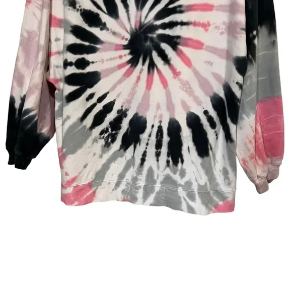 Electric & Rose Tie-Dye Epic Neil Hi-Low Sweatshirt, Small - Picture 8 of 11